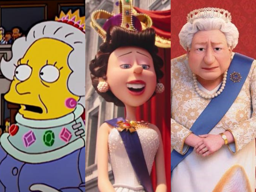 Caricaturas y series donde aparece la reina Isabel II