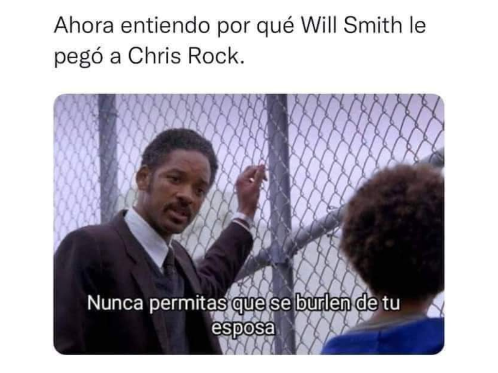 Los mejores memes de Will Smith y Chris Rock en los Premios Óscar 2022