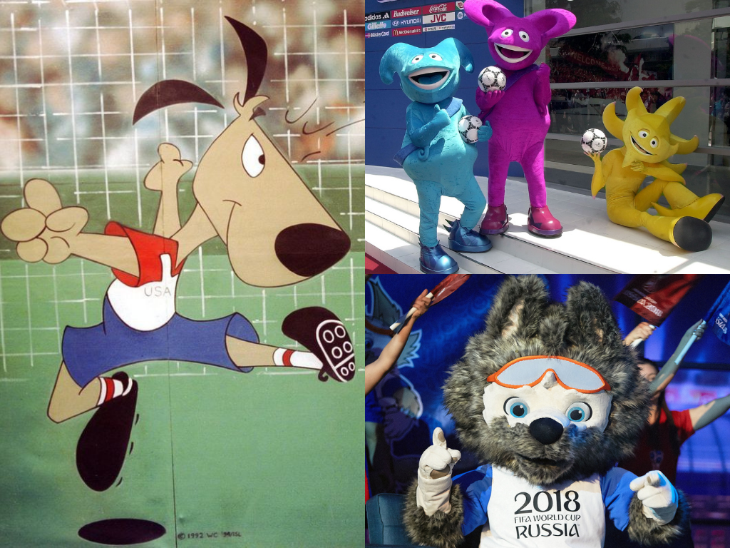 Las mascotas más extrañas de los Mundiales de Fútbol