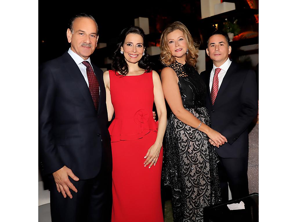 Eduardo y Tatiana Kafati con Brenda y Enrique Rodríguez