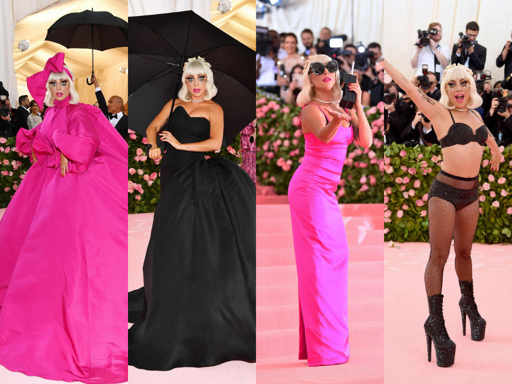 Lady Gaga en Brandon Maxwell, 2019.