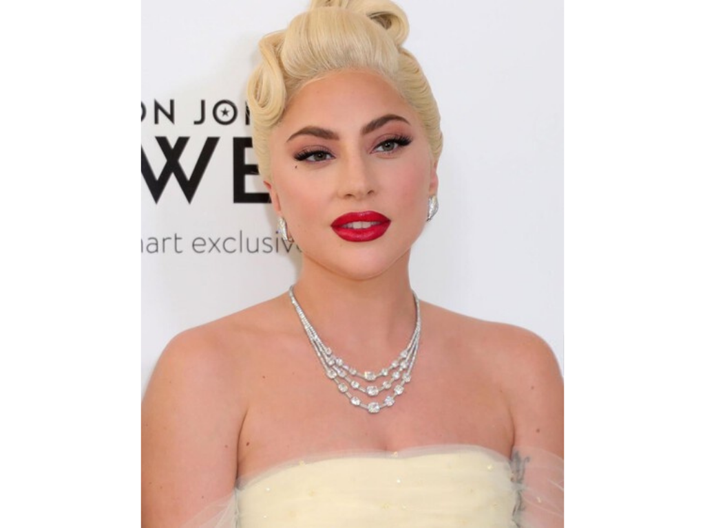 Para darle un poco de drama a su vestuario, eligió una hermosa sombra de ojos color bronce, cejas bien definidas y pestañas voluminosas para resaltar sus ojos.