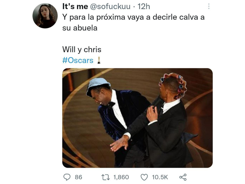 Los mejores memes de Will Smith y Chris Rock en los Premios Óscar 2022