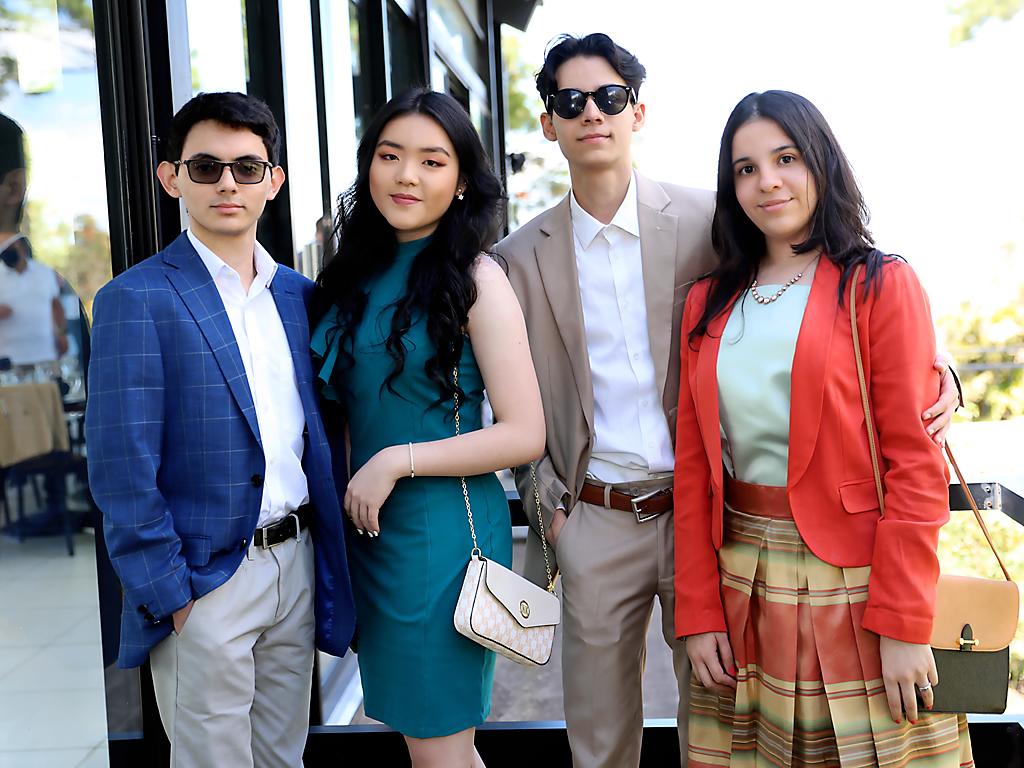Joaquín Torres, Karol Soriano, Heather Sánchez, Andrea Zelaya y Leonardo Fernández