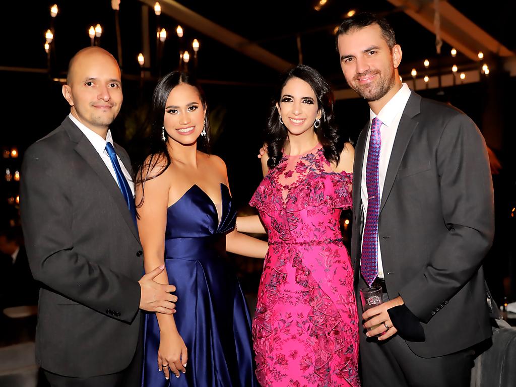 Diego y Daniella Duró con Monique y Gabriel Lamare