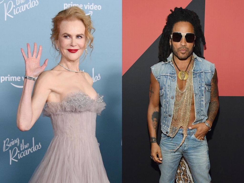 Nicole Kidman y Lenny Kravitz. 
