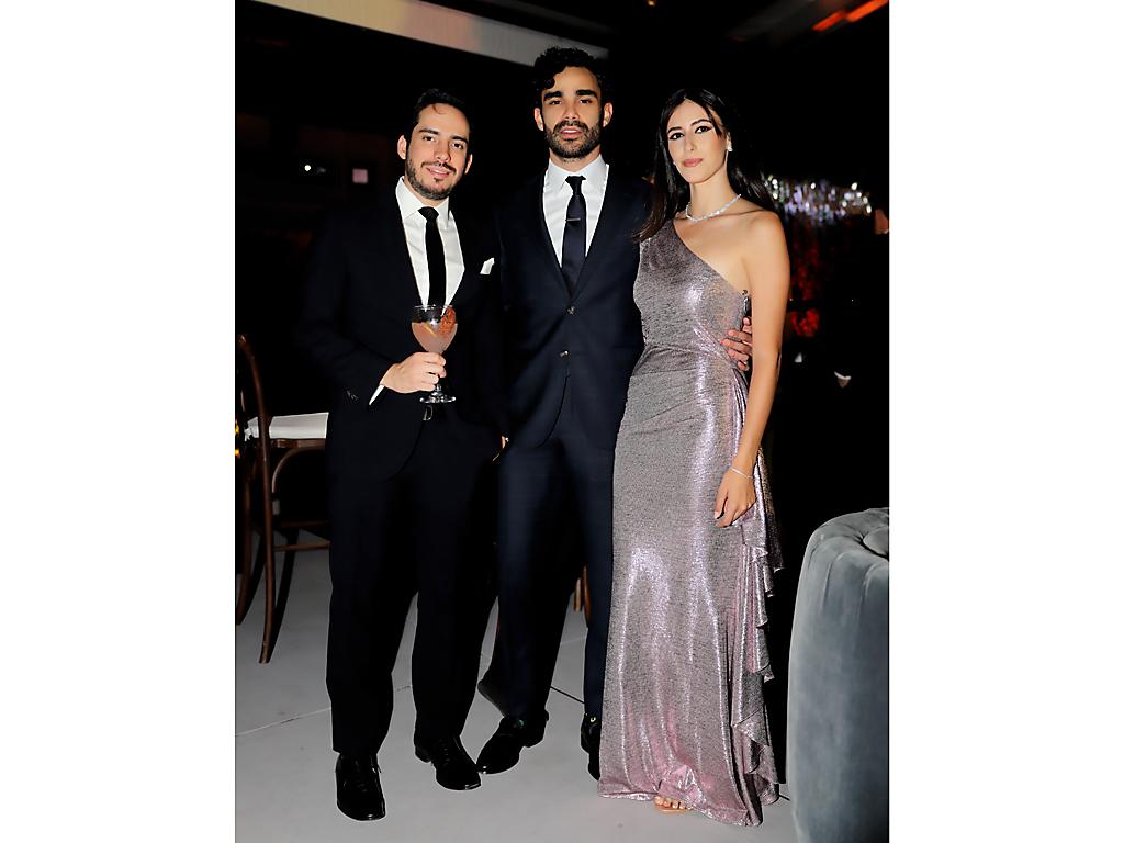 Fernando Hasbún, Andrés Galeano y Rosa Kawas