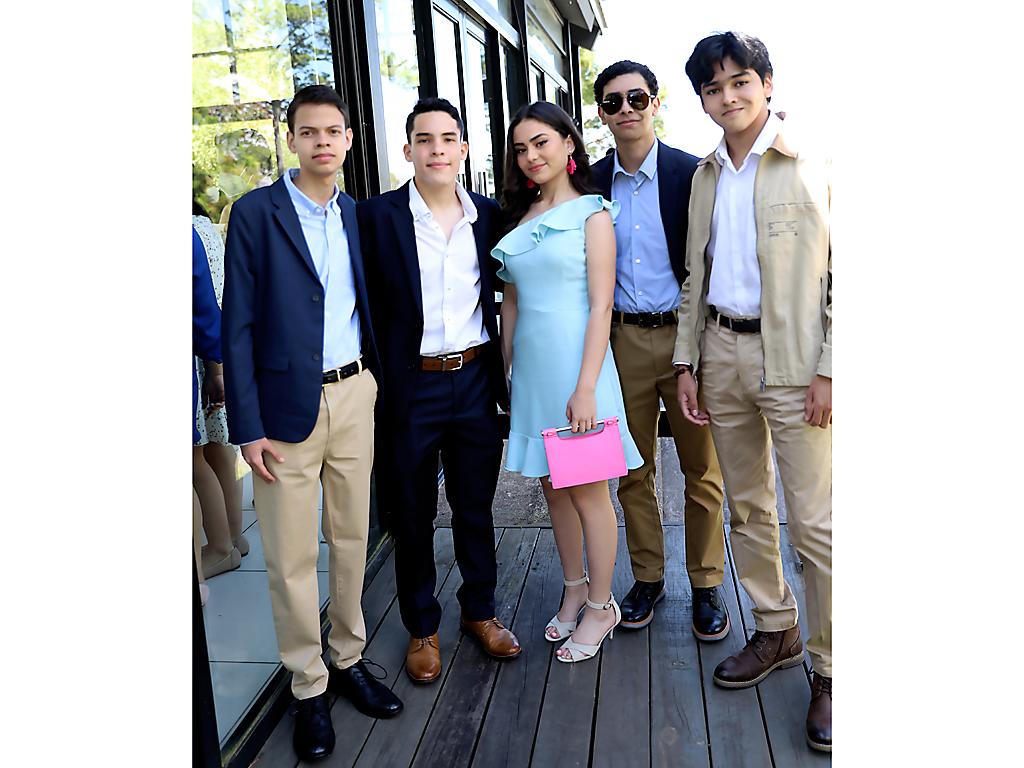 Diego Lupiac, Leonardo Fernández, Karina Mass, Darwin Romero y Ricardo García