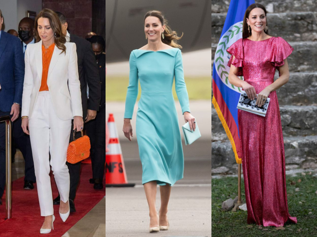 Los looks de Kate Middleton durante su tour por el Caribe