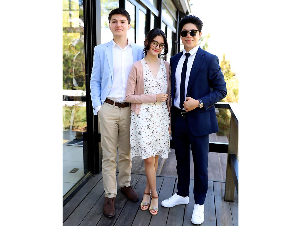 Saúl Elvir, Amy Mancía y Ángel Bustillo
