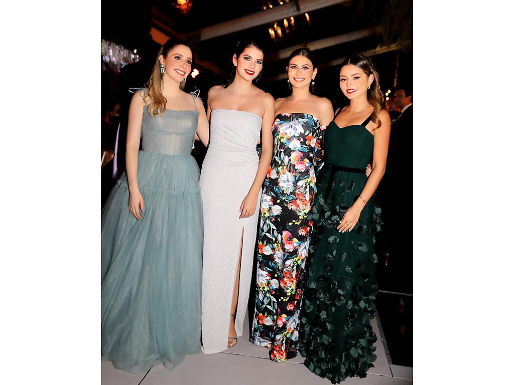 Alexandra Asfura, Melissa Milles, Isabela Atala y Andrea Luna 