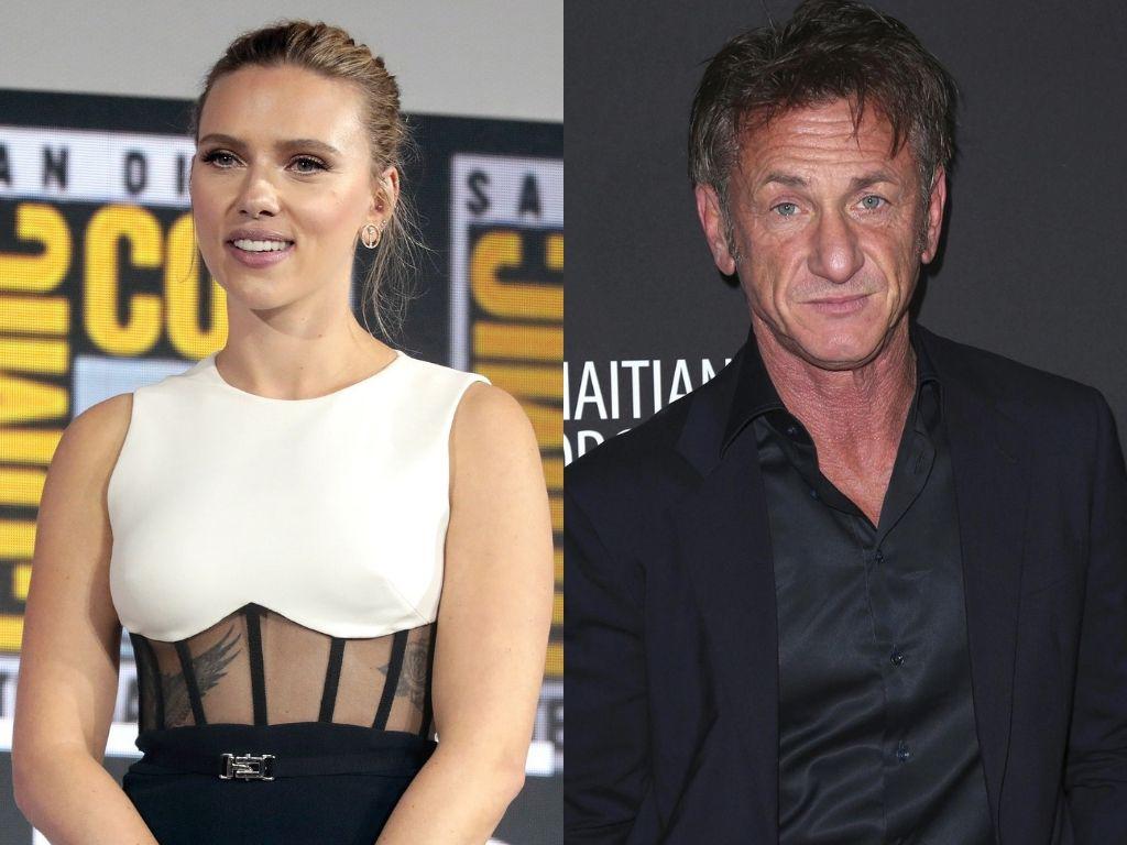 Scarlett Johansson y Sean Penn. 