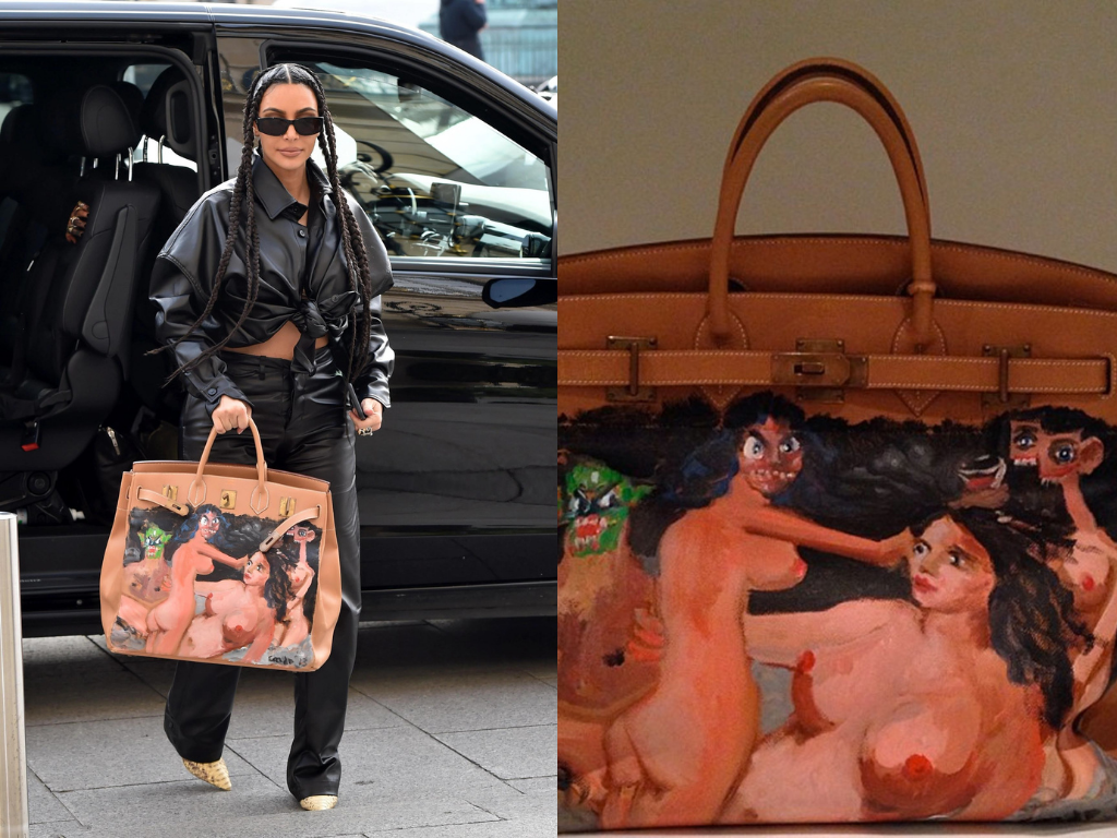 Kim KardashianBolso Óleo Hermès-Birking, 98 mil dólares.