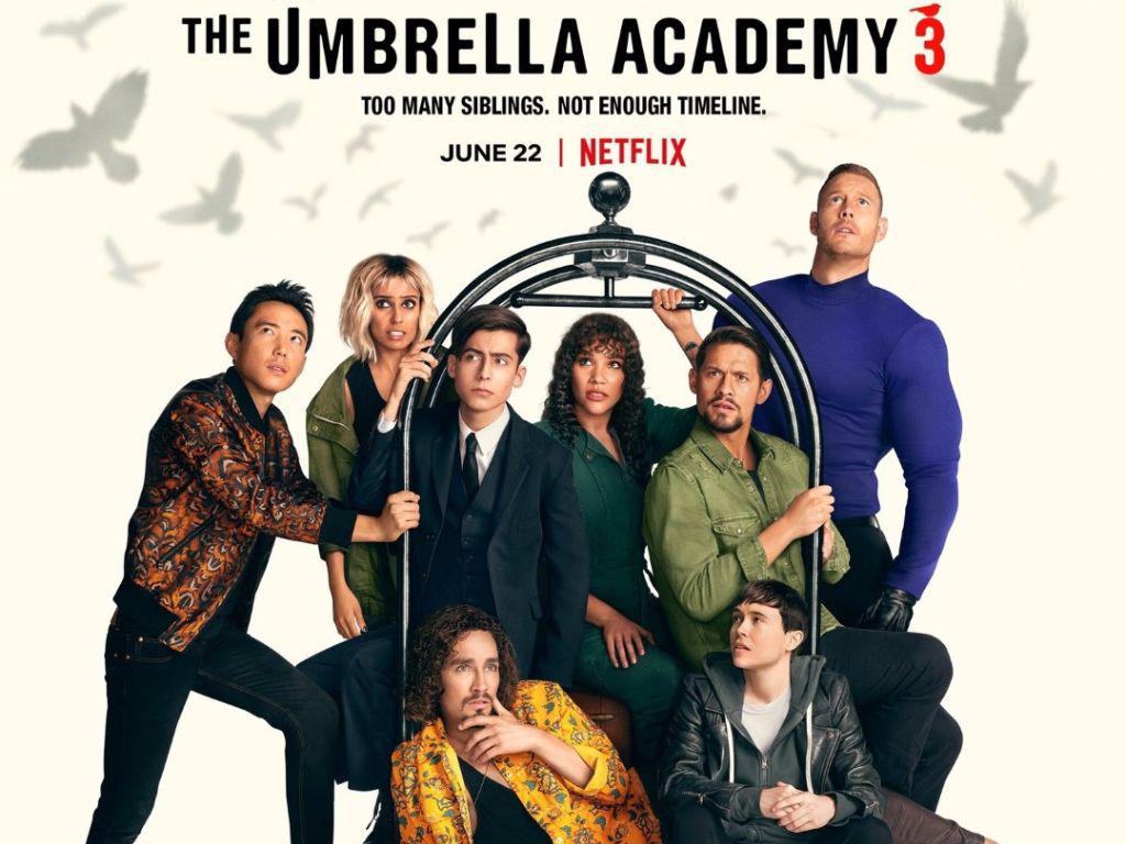 The Umbrella Academy, T3. Una alteración en la línea temporal los llevó a vivir en un mundo alterno, pero para evitar el fin de la existencia verdadera tendrán que enfrentarse a nuevos retos. Estreno 22 de junio. 