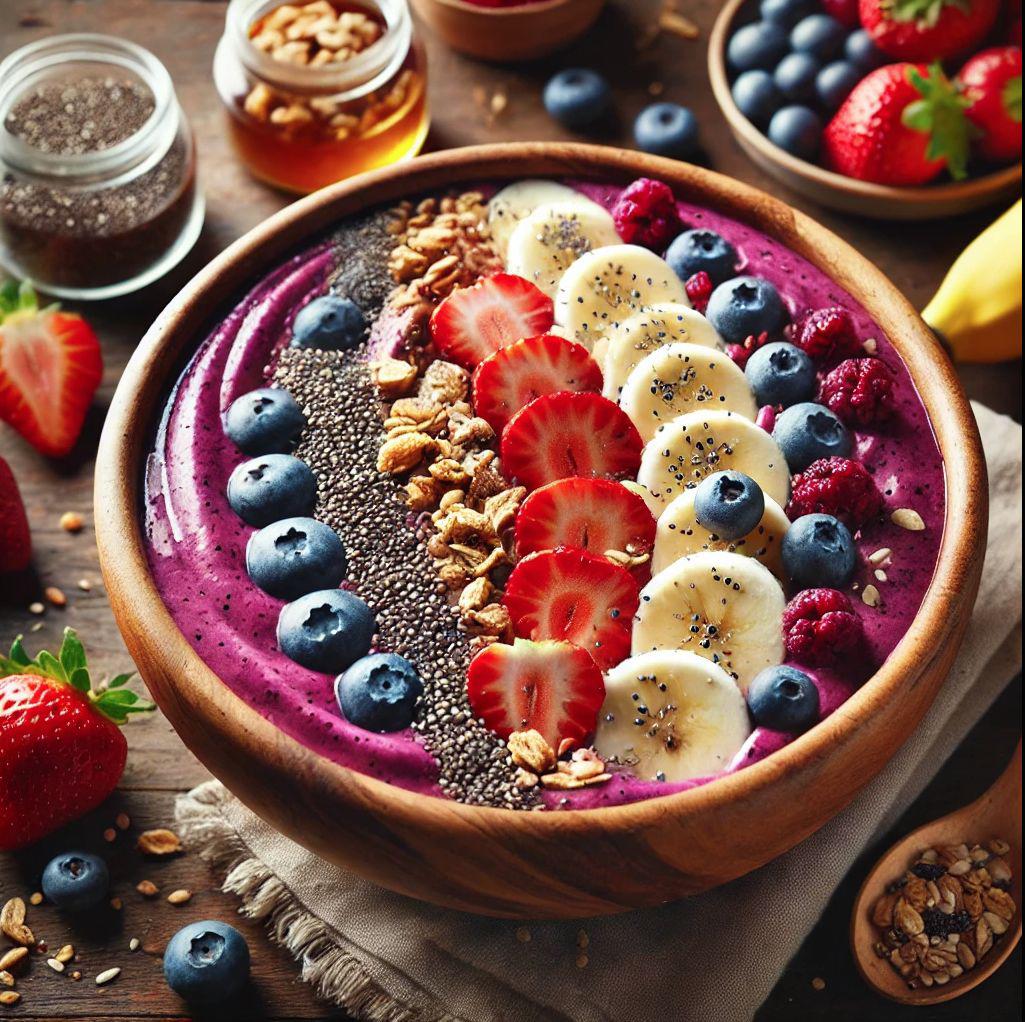 Para entrenar muy temprano o con poco apetito. Fruta (banana, mango, frutos rojos)