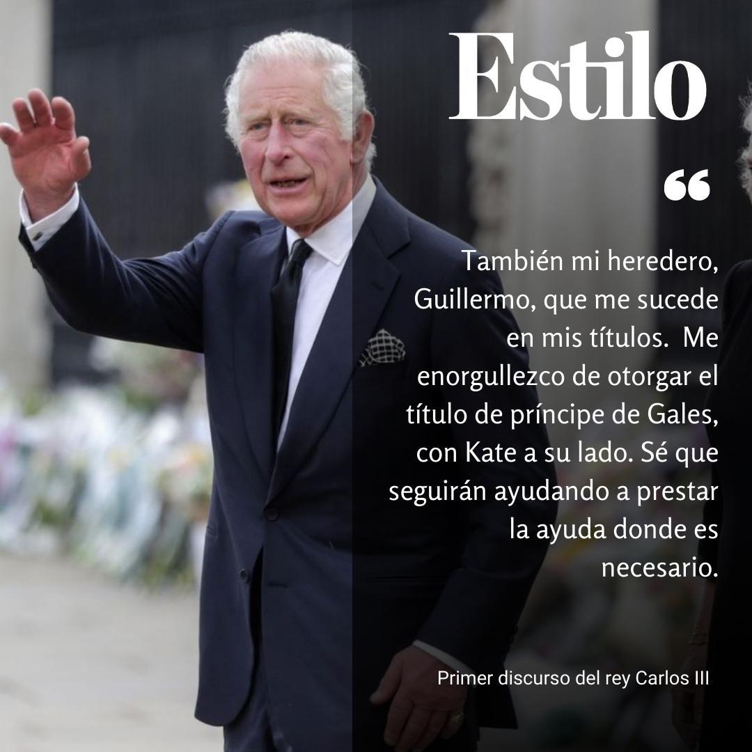 El primer discurso del rey Carlos III