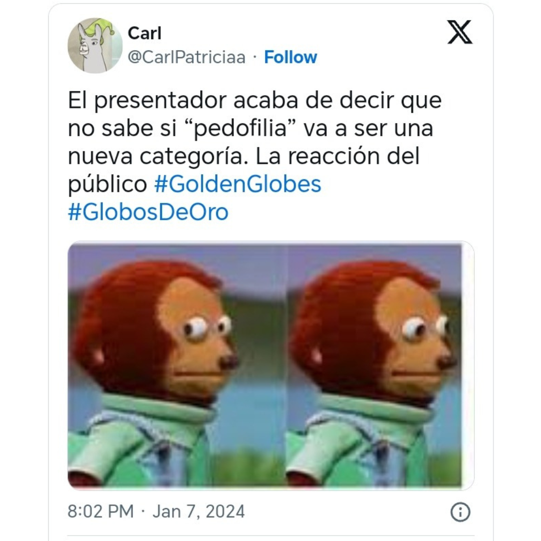 Los mejores memes de los Golden Globes 2024