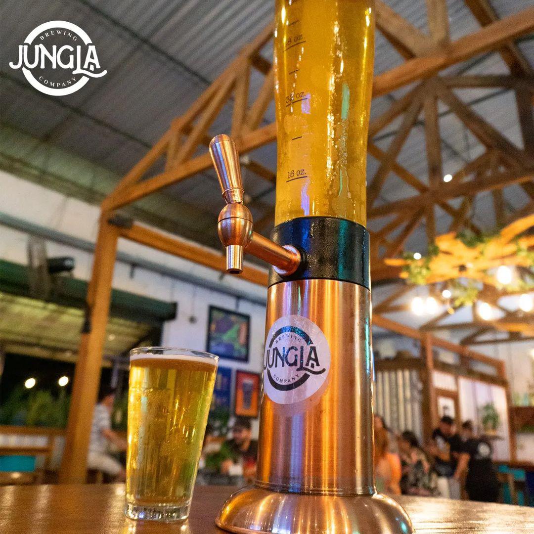 Si después de comer con tu familia quieres disfrutar de una buena cerveza artesanal sin moverte del complejo, Jungla Brewing Company será el lugar de tu preferencia. Queda ubicado dentro de las instalaciones de Angeli Gardens, ahí disfrutas de buen ambiente y buena música en vivo, todo es un 10 de 10. Sigue su perfil de Ig @junglabrewingcompany.