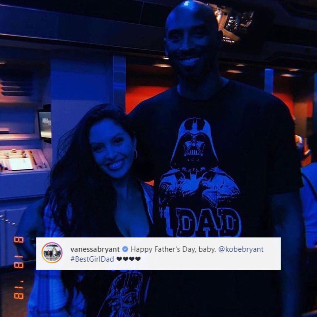 Vanessa Bryant recordó a su esposo, Kobe, al publicar esta imagen en Instagram.