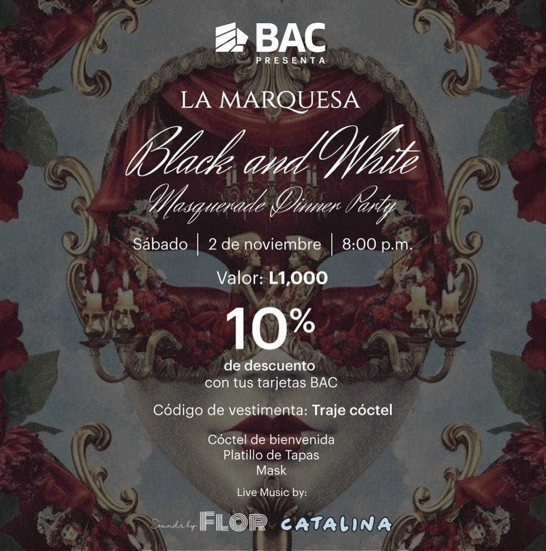 El restaurante La Marquesa presenta una cena de máscaras en blanco y negro, una experiencia elegante para quienes buscan un Halloween refinado.