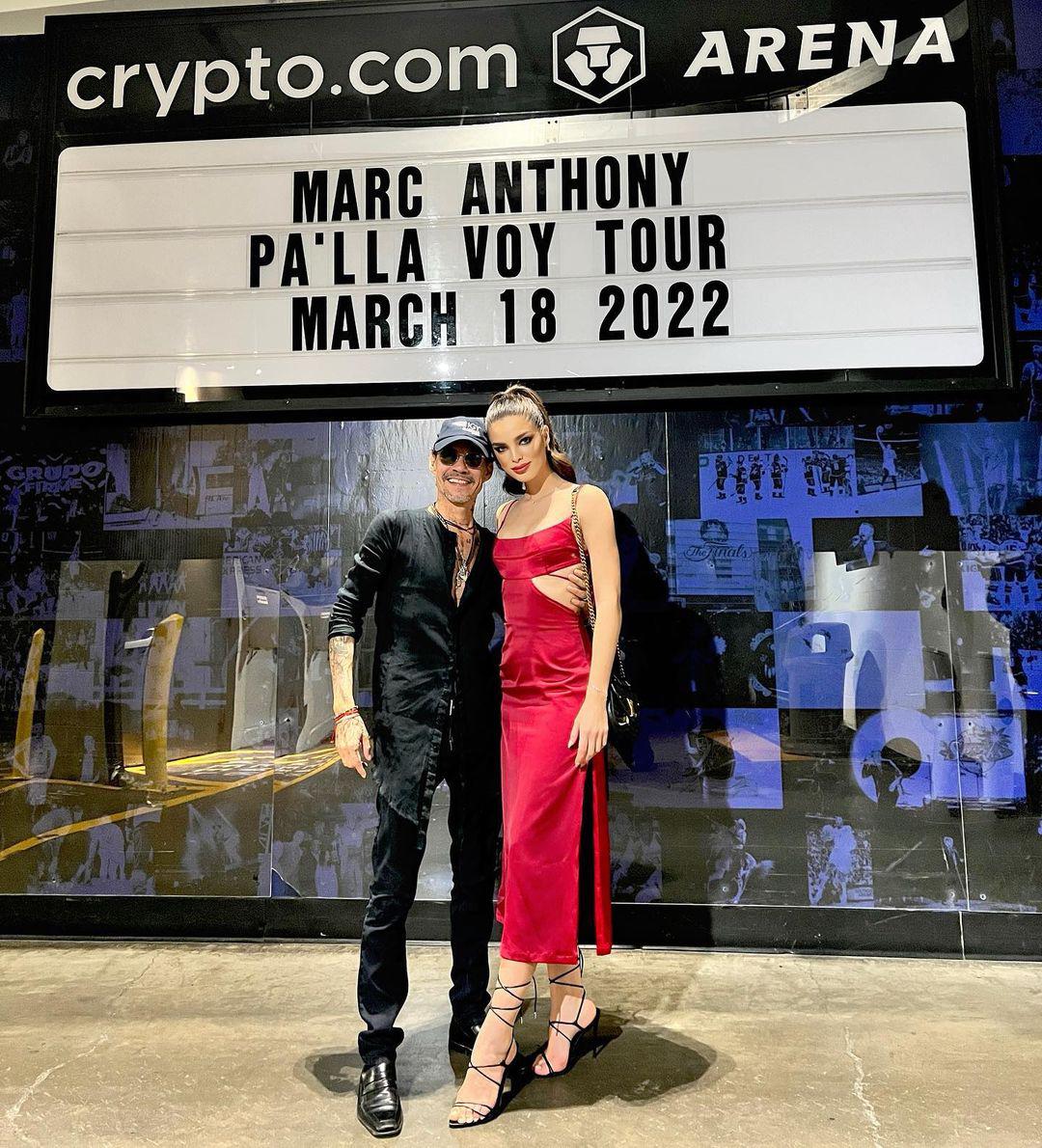 En el concierto que Marc Anthony realizó a mediados de marzo, una de las invitadas especiales era Nadia.