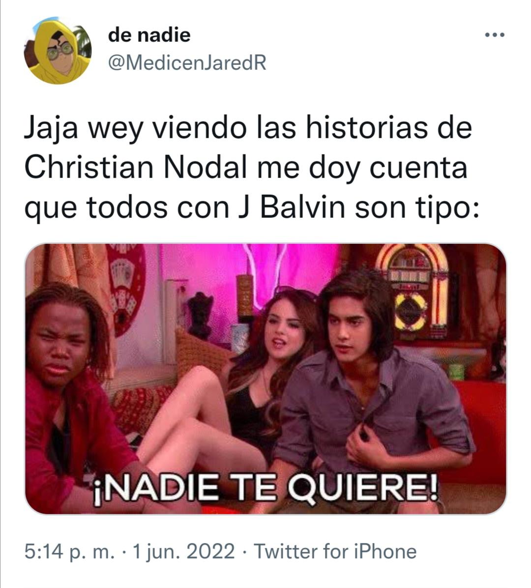 Los mejores memes de la polémica entre J Balvin y Christian Nodal