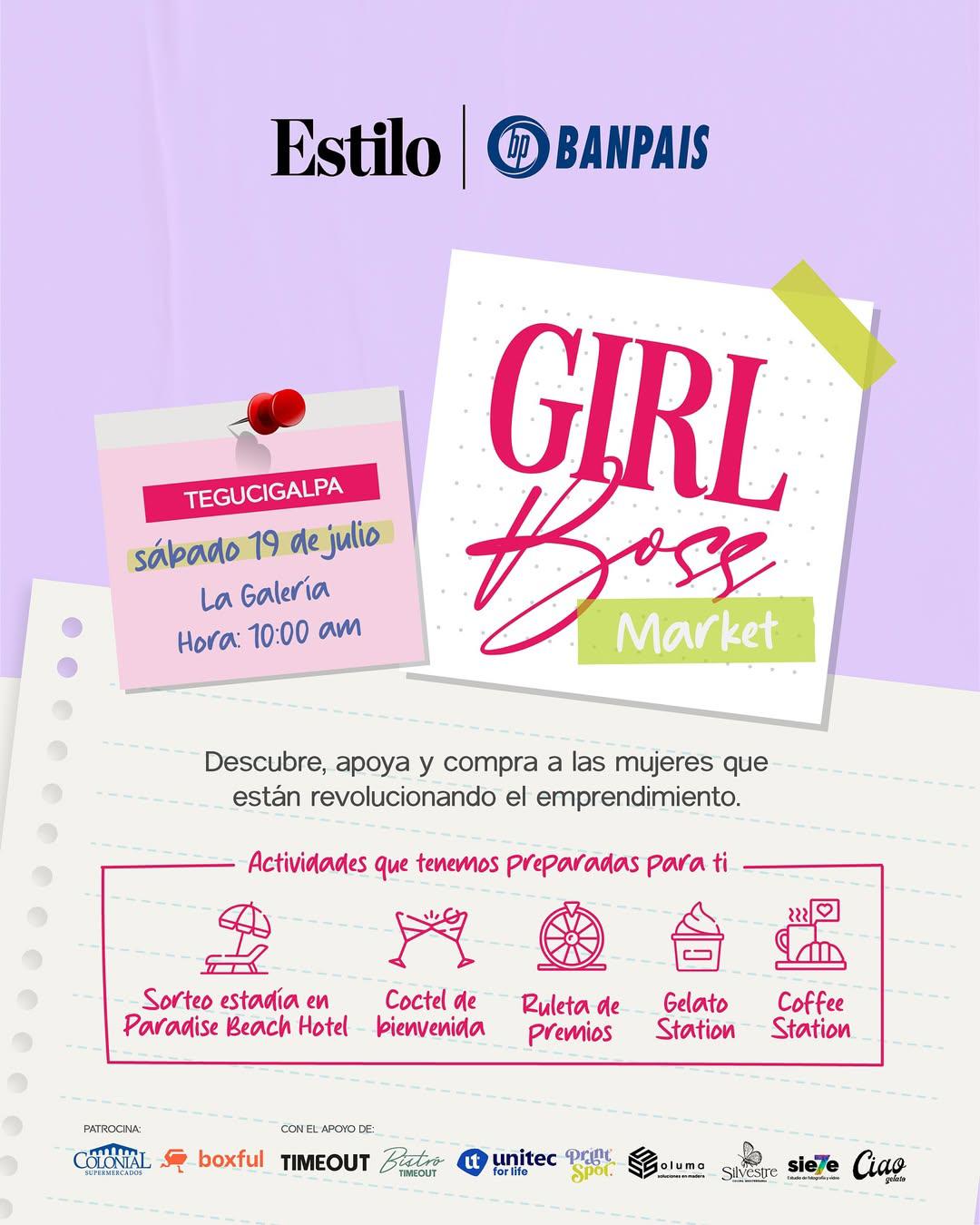 Acompáñanos a Girl Boss Market 2025 en Tegucigalpa