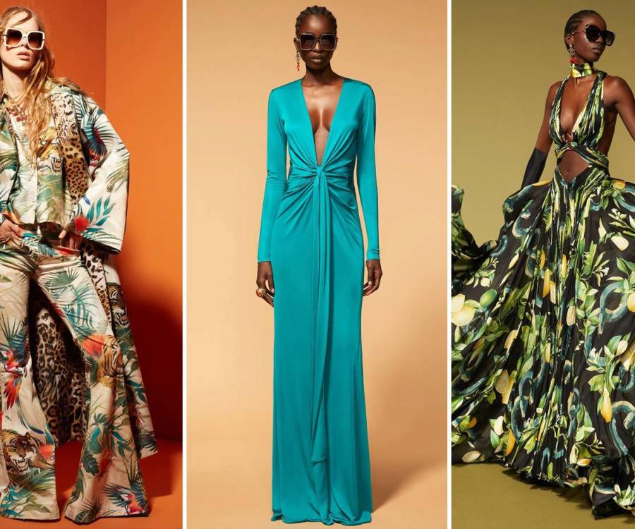 Limones, limas y serpientes estuvieron presentes en la colección Crucero de Roberto Cavalli, inspirada en la primera temporada de la serie de culto The White Lotus.