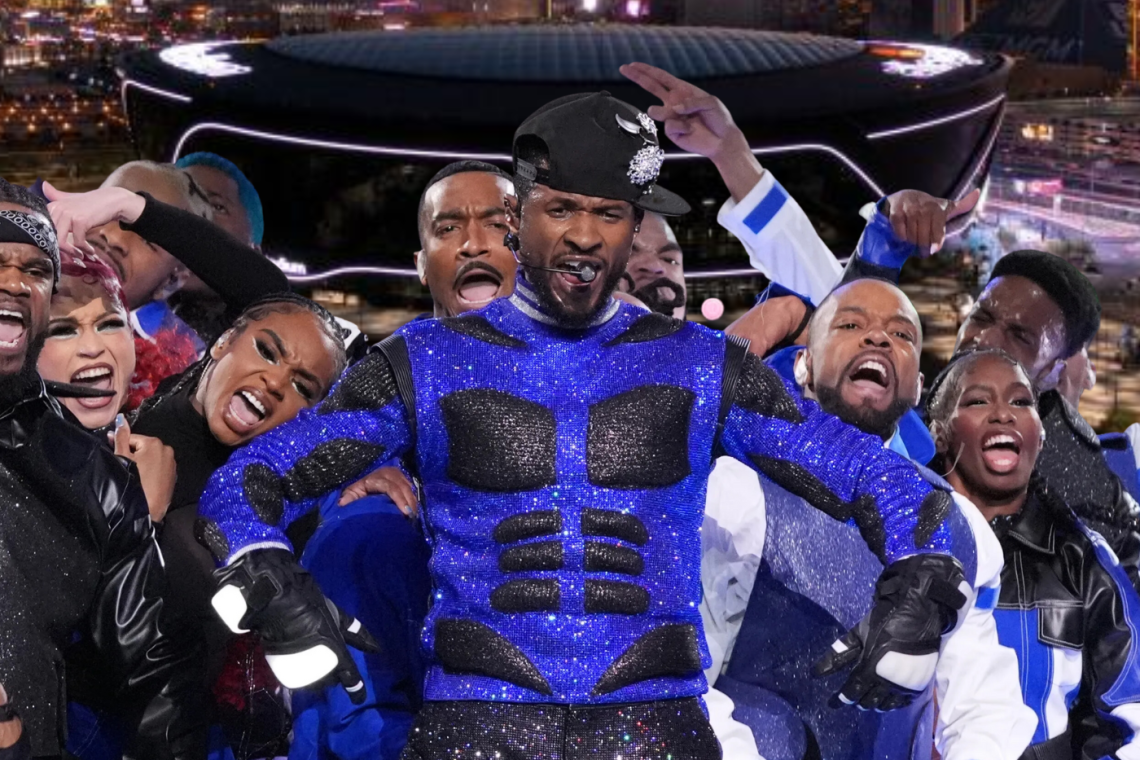 El director creativo de Off-White, Ib Kamara, revela en exclusiva cómo se confeccionó el deslumbrante atuendo de Usher para su actuación en el espectáculo de medio tiempo del Super Bowl 2024 en Las Vegas. Usher tenía exactamente 40 segundos para ponerse una chaqueta de cuero, una camisa, pantalones y patines, creando un impactante espectáculo visual. Detalles, a continuación.