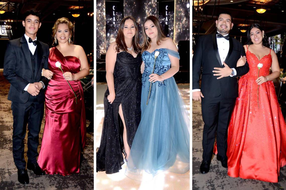 El desfile de padres e hijos en la prom de la International School de Tegucigalpa fue un momento lleno de emociones y orgullo. Los padres, vestidos con elegancia, acompañaron a sus hijos al caminar por la pasarela, creando una atmósfera de cariño y celebración.