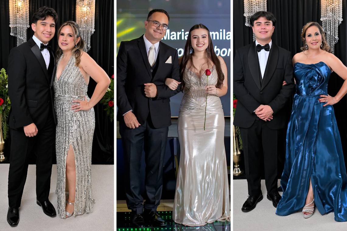 La clase 2025 de la English Castle School de Danlí disfrutó su primera prom night durante una elegante gala en el salón de eventos de Ciudad Casa Blanca, donde el event planner Lisandro Vallecillo recreó una atmósfera elegante, cargada de detalles, y donde las emociones de los graduados marcaron el ritmo de la noche.