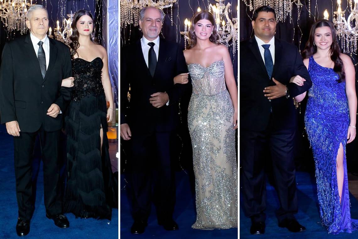 La alegría y felicidad se reflejaban en los rostros de los orgullosos padres mientras, esa noche memorable, caminaban del brazo de sus hijos para bailar el vals al son de “Viva la Vida” de Coldplay. El salón Napoleón del Copantl Convention Center, decorado con finos detalles como cortinas de cristal chandelier, arreglos verdes en follaje sobre bases de cristal, una pista LED y un elegante camino alfombrado, fue el escenario perfecto para esta emotiva celebración.