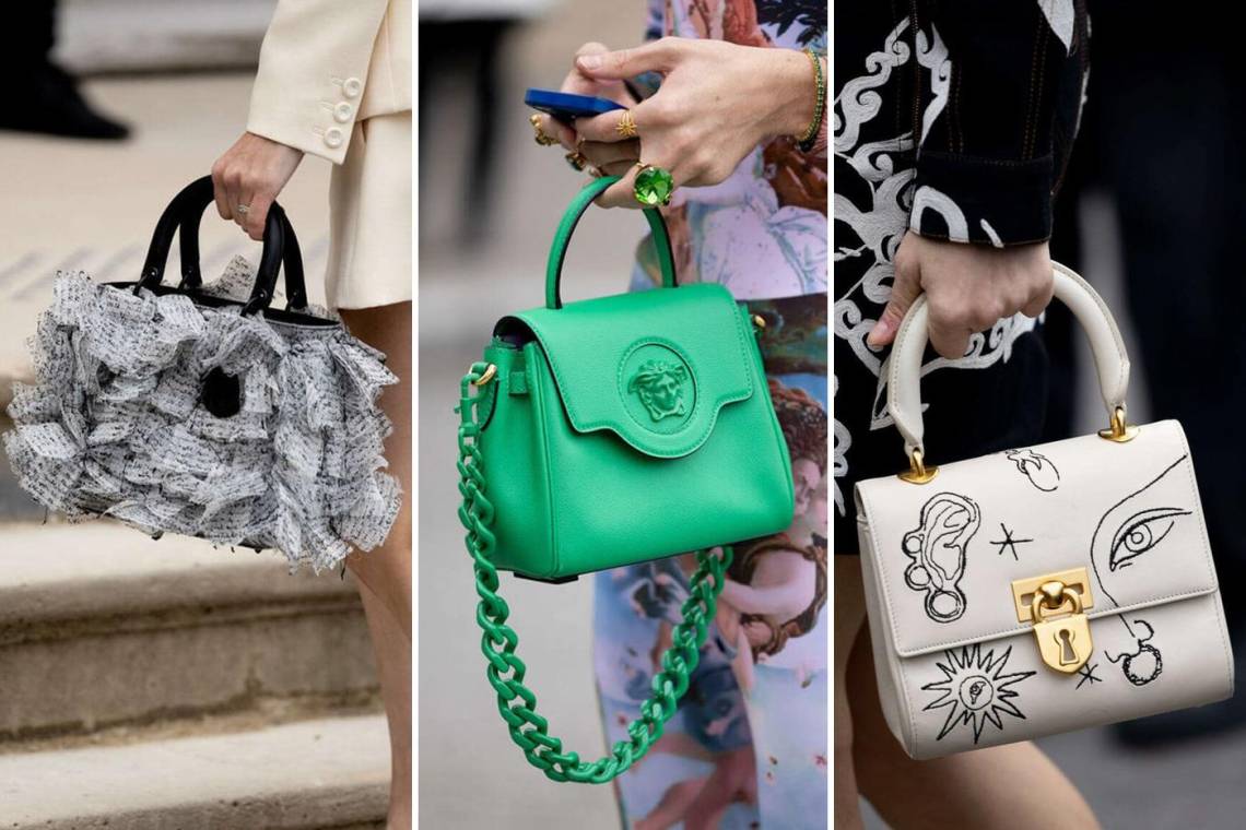 <b>Chanel, Dior o Hermès</b>, fueon algunas de las firmas que llenaron las calles de París al darle vida con sus bolsos a los outifs de las invitadas quienes portaron los modelos más icónicos. Los mini de Chanel conquistaron así como los elegantes bolsos de Schiaparelli que son verdaderas piezas de joyería.