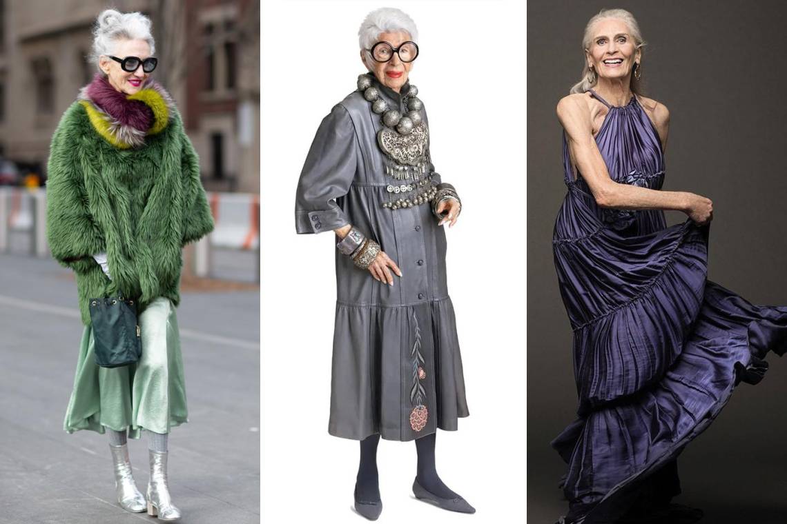 Para brillar no hay límites de edad, y así lo demuestran las estrellas de la moda Iris Apfel, Maye Musk, Linda Rodin, Carmen Dell’Orefice y muchas más. Ellas han sido portadas de revistas, han modelado para las más aclamadas firmas y suman varios millones de suscriptores en las redes sociales.