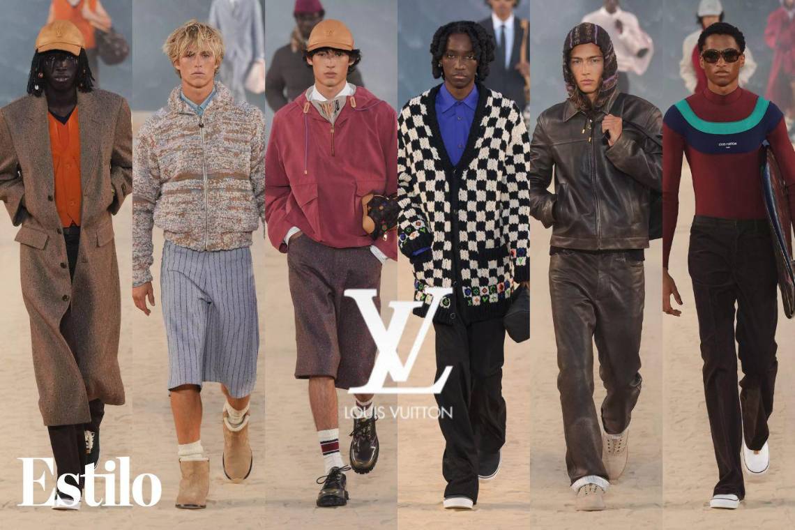 Inspirado en la fusión entre la cultura del surf y el estilo <i>dandy</i> emblemático de la marca, el director creativo de la línea masculina de Louis Vuitton, Pharrell Williams, presentó la colección de primavera de 2027 en la Cité Internationale Universitaire de Paris. El escenario fue una playa artificial especialmente instalada para evocar la atmósfera de la vida desocupada de la costa de Malibú.