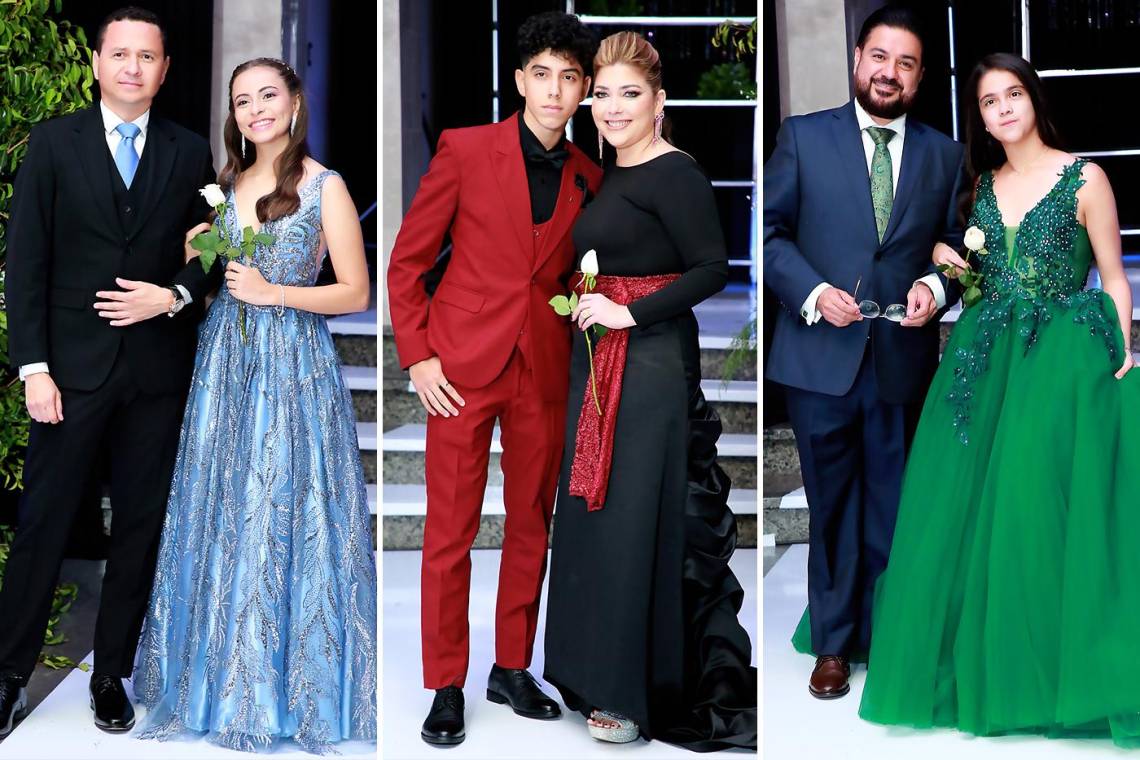 Bajo el tema Under the Stars, los seniors 2023 de Dowal School celebraron su esperada prom, una fiesta llena de música y sorpresas que comenzó con el tradicional desfile de padres e hijos por la escalinata que conducía al salón principal del hotel Plaza Juan Carlos de Tegucigalpa.