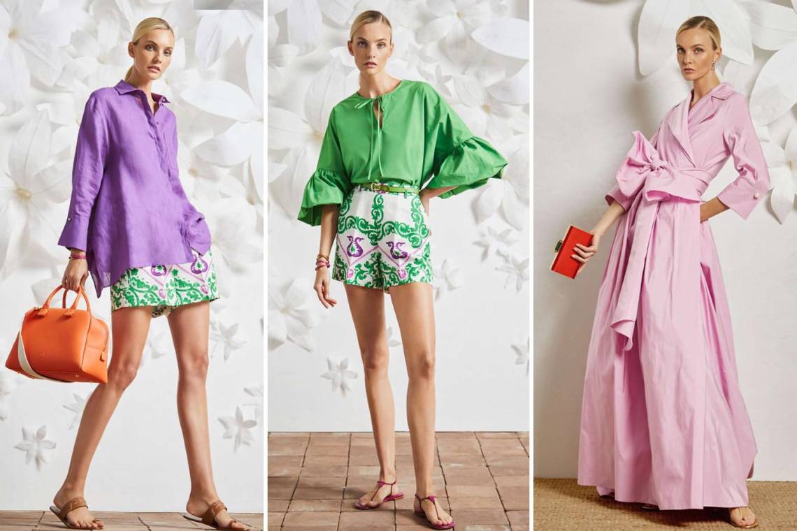 Color, frescura, estampados y elegancia son las piezas de la diseñadora Carolina Herrera, que presentó para la estación Primavera-Verano realizada en Madrid.