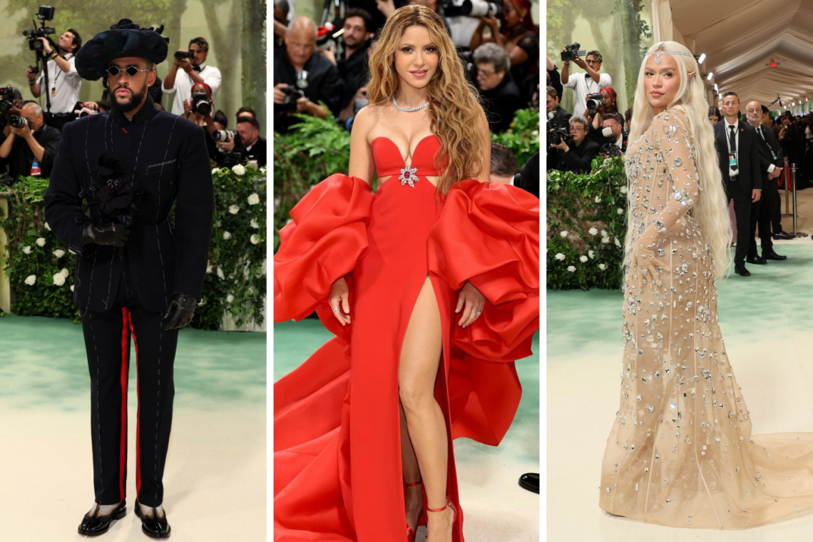 Los latinos nunca decepcionan cuando se trata de deslumbrar, y la Met Gala 2024 no fue la excepción. A continuación, te presentamos a las estrellas latinas que cautivaron en el evento.