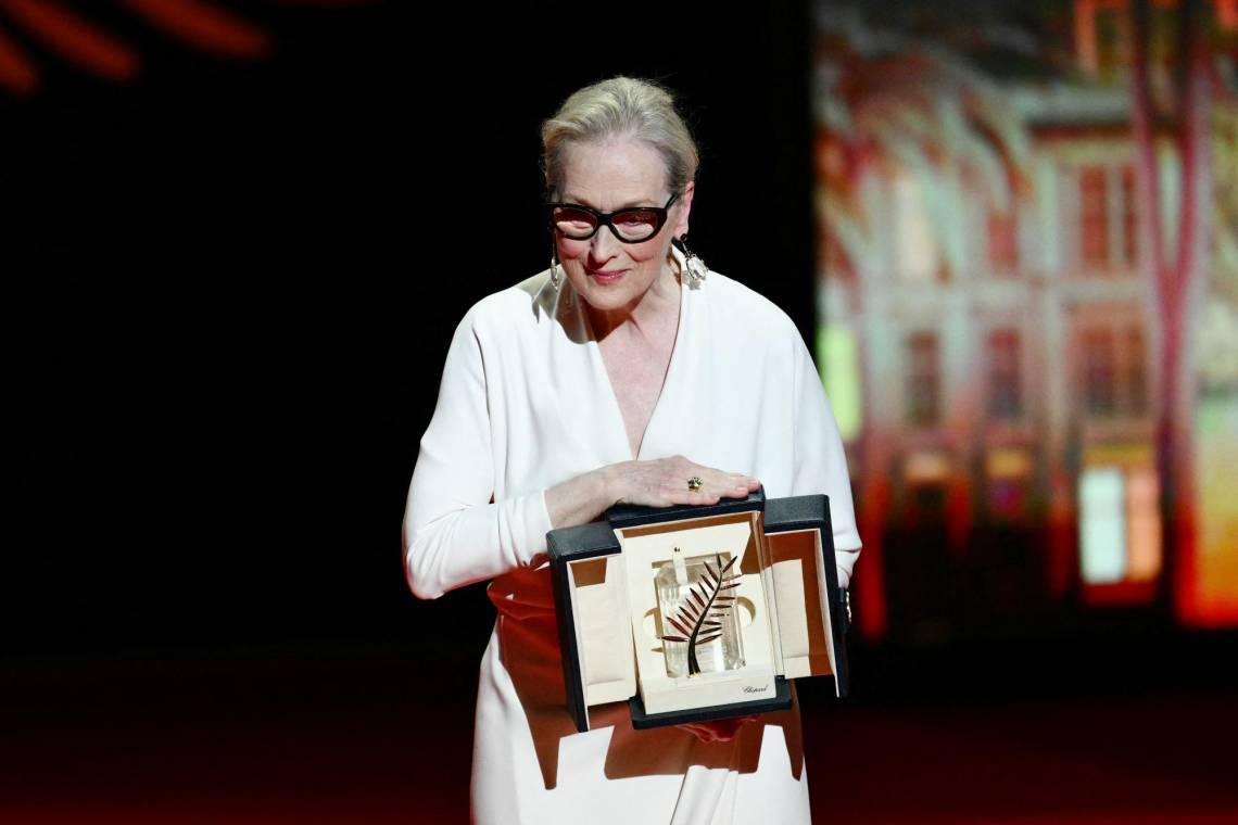 Meryl Streep recibió en la ceremonia de apertura de la 77 edición del Festival de Cannes la Palma de Oro honorífica por su increíble trayectoria cinematográfica