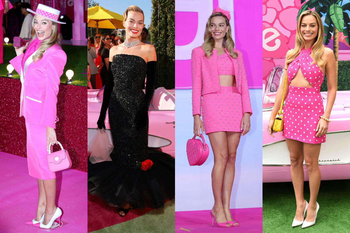 La gira de prensa de Barbie nos ha dejado dos cosas: primero, muchas ansias por ver la película; segundo, ¡looks increíbles de Margot Robbie! Desde vestidos elegantes hasta conjuntos modernos, la actriz ha capturado la esencia de Barbie en cada evento al que se presenta. Aquí te mostramos los atuendos que nos han dejado sin palabras.