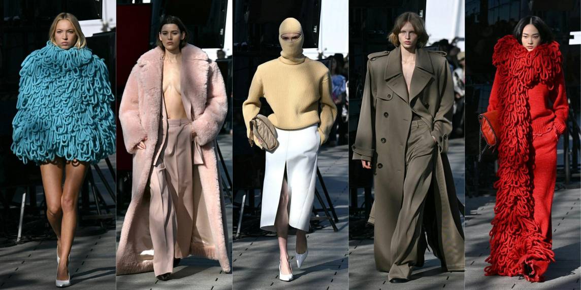 La diseñadora británica Stella McCartney presentó en París su apuesta para el próximo otoño/invierno 2024-2025, colección en la que predominan piezas estructuradas, de hombros XXL y trajes sartoriales de líneas contemporáneas que la alejan de su característico sportswear pero la mantienen en su línea sustentable.