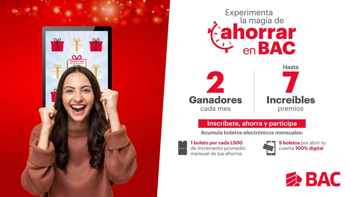 BAC Honduras presenta ‘Experimenta la Magia de Ahorrar” y premia a los ganadores de ‘Acelera tus Ahorros”