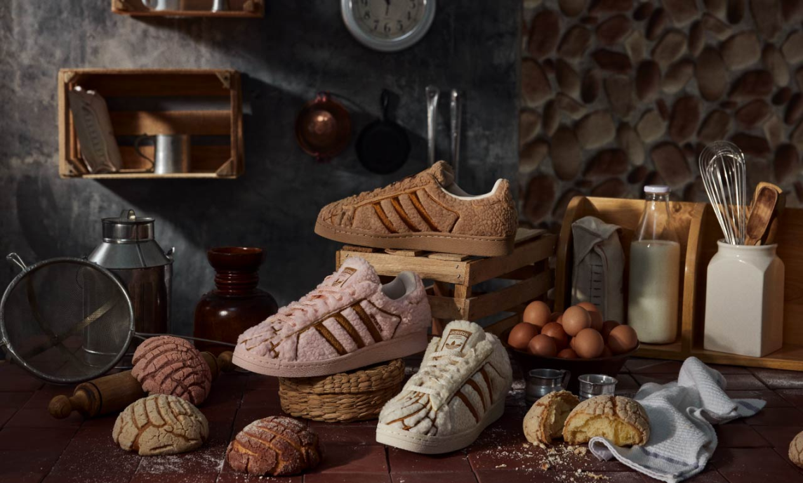 ¡Recién salidos del horno! Adidas acaba de lanzar una colección de zapatos inspirada en la concha, el delicioso manjar mexicano.