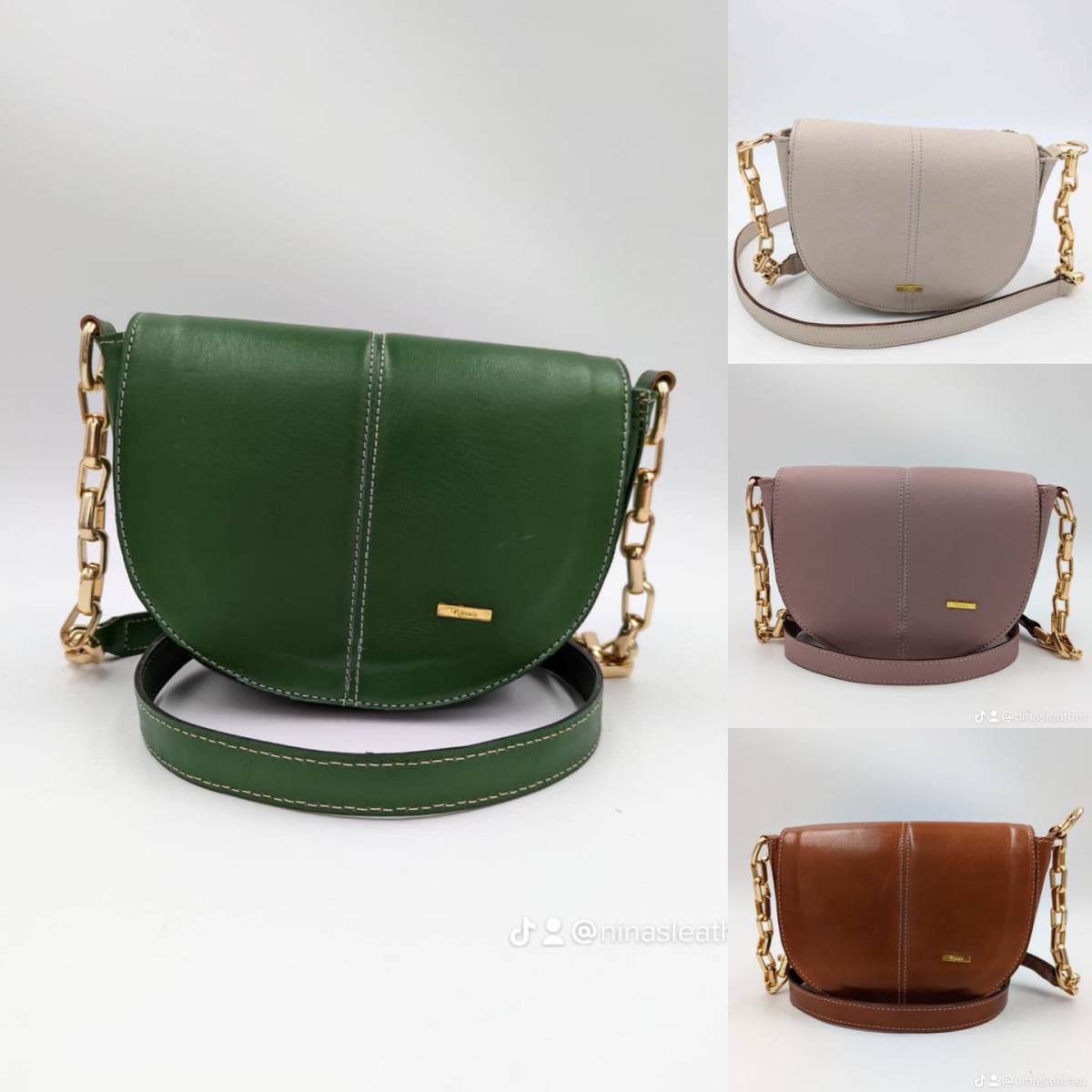 Bolsos con cadenasUna marca hondureña como Nina’s leather también tiene bolsos con esta tendencia de cadenas.