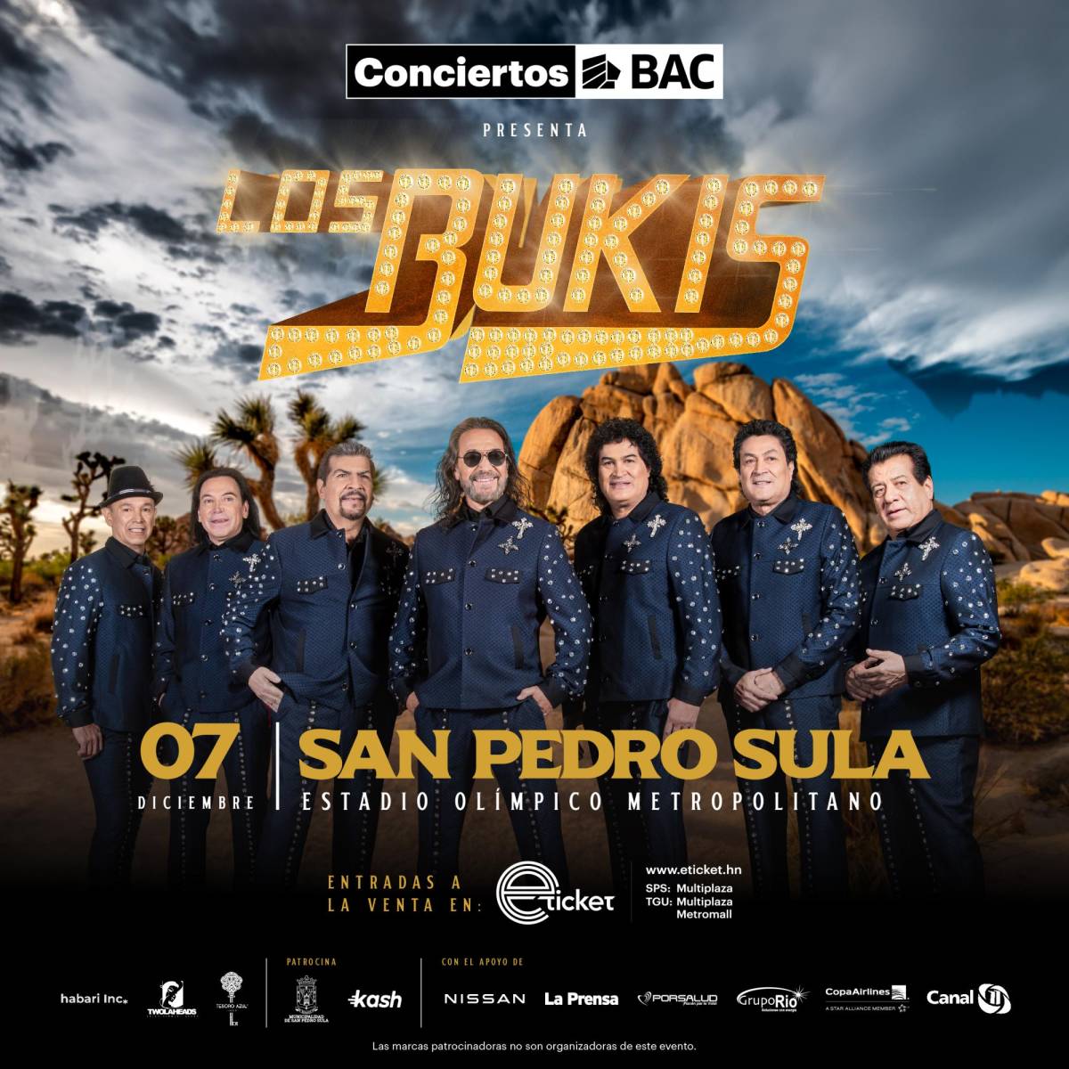 ¡Los Bukis regresan a Honduras! Un concierto que llenará de nostalgia a San Pedro Sula en diciembre