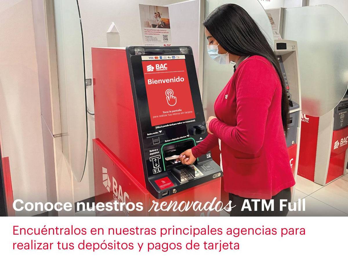 BAC Credomatic innovando con cajeros ATM más amigables y digitales