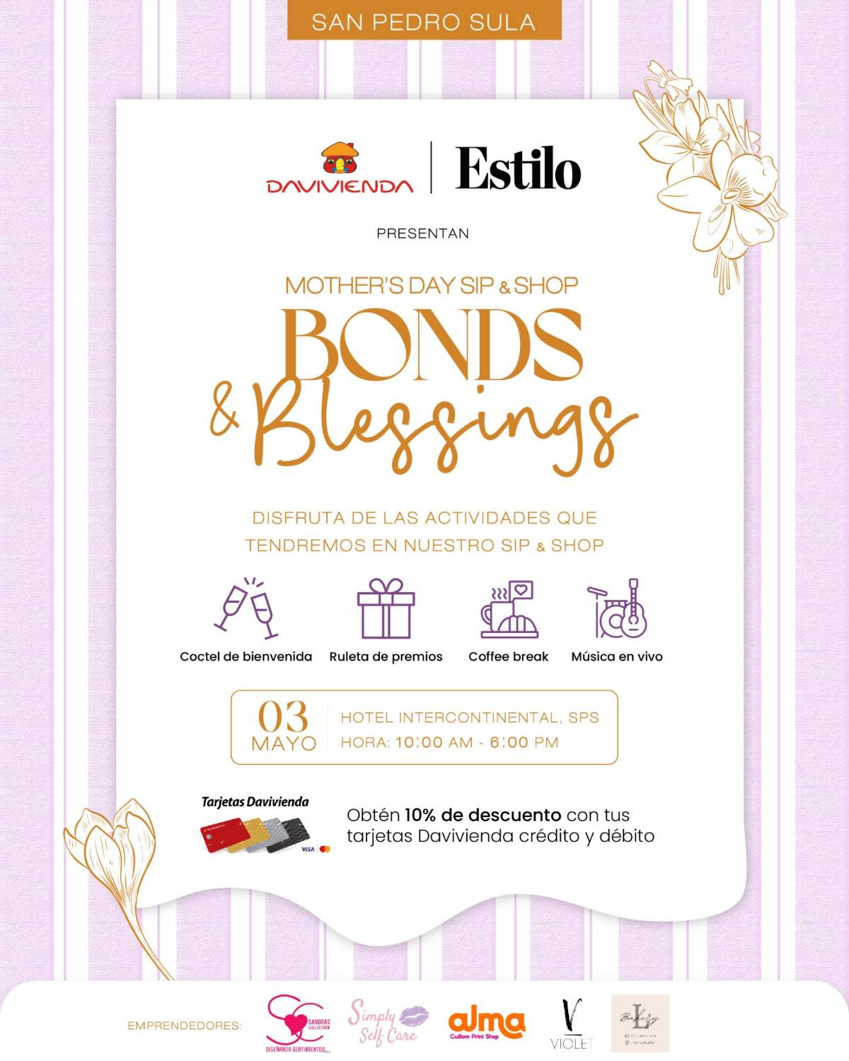 Bonds & Blessings: así será el evento para mamá en San Pedro Sula