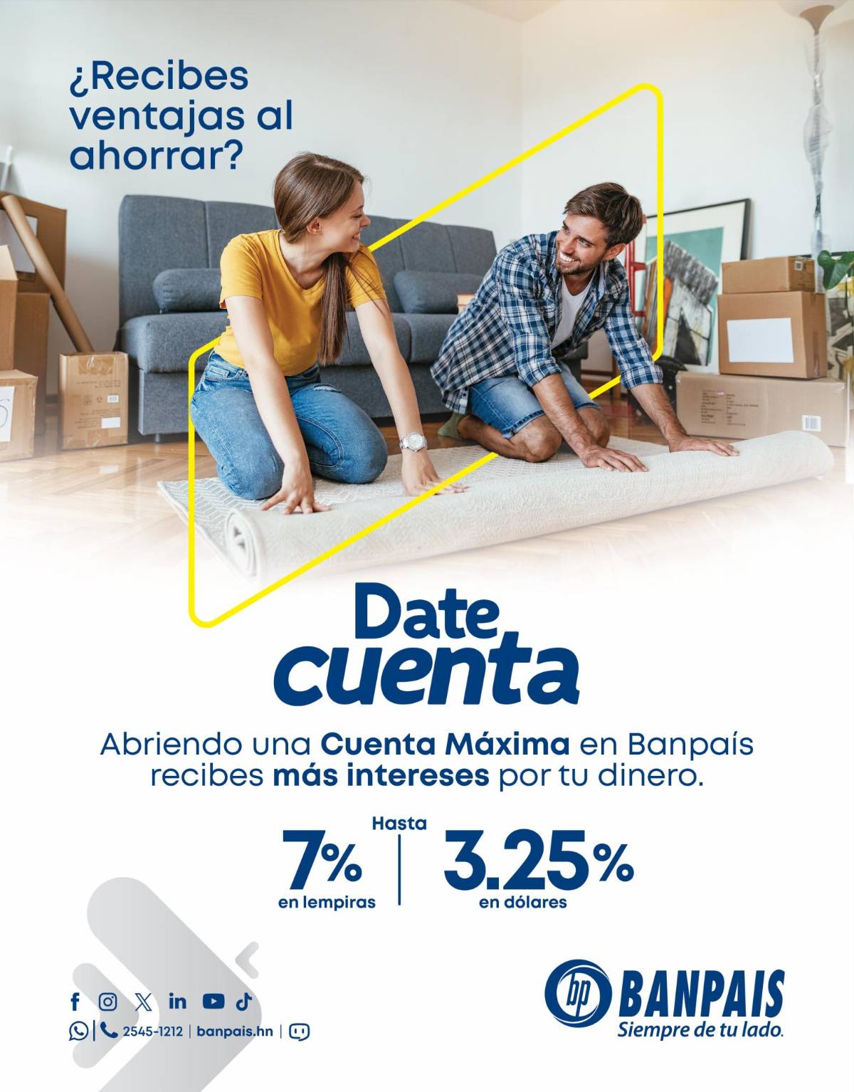 Banpaís lanzó campaña “Date cuenta” que incentiva el ahorro