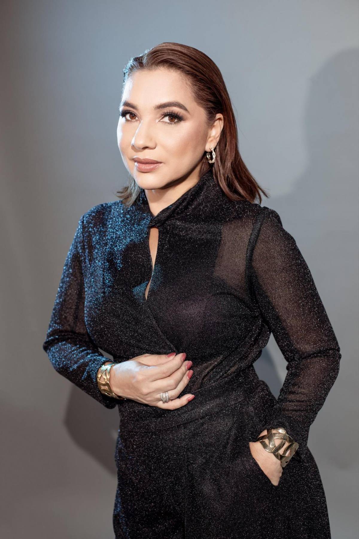 Sandra Noguera y su Flor de Roge en BAC Estilo Moda