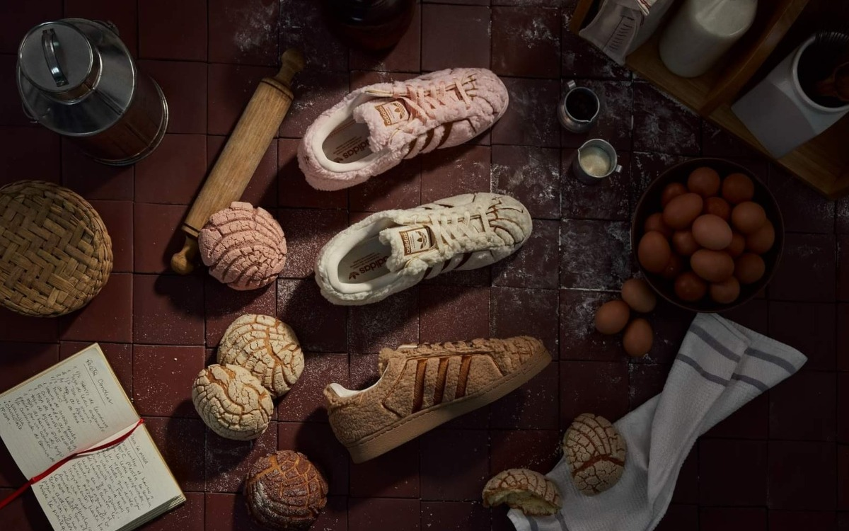 Una fusión de moda y gastronomía: Adidas lanza zapatos inspirados en pan dulce